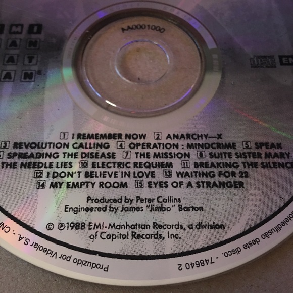 Queensryche: Operation Mindcrime CD 1988 Capitol USA, EMI Records - Picture 2 of 4